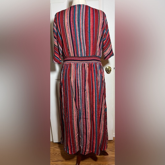 BloomChic Women’s Multicolor Striped Maxi Dress - Picture 4 of 6